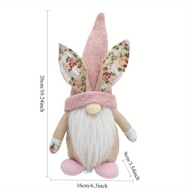 Easter Bunny & Rudolph Gnome Decor – Faceless Doll Ornaments for Festive Celebrations