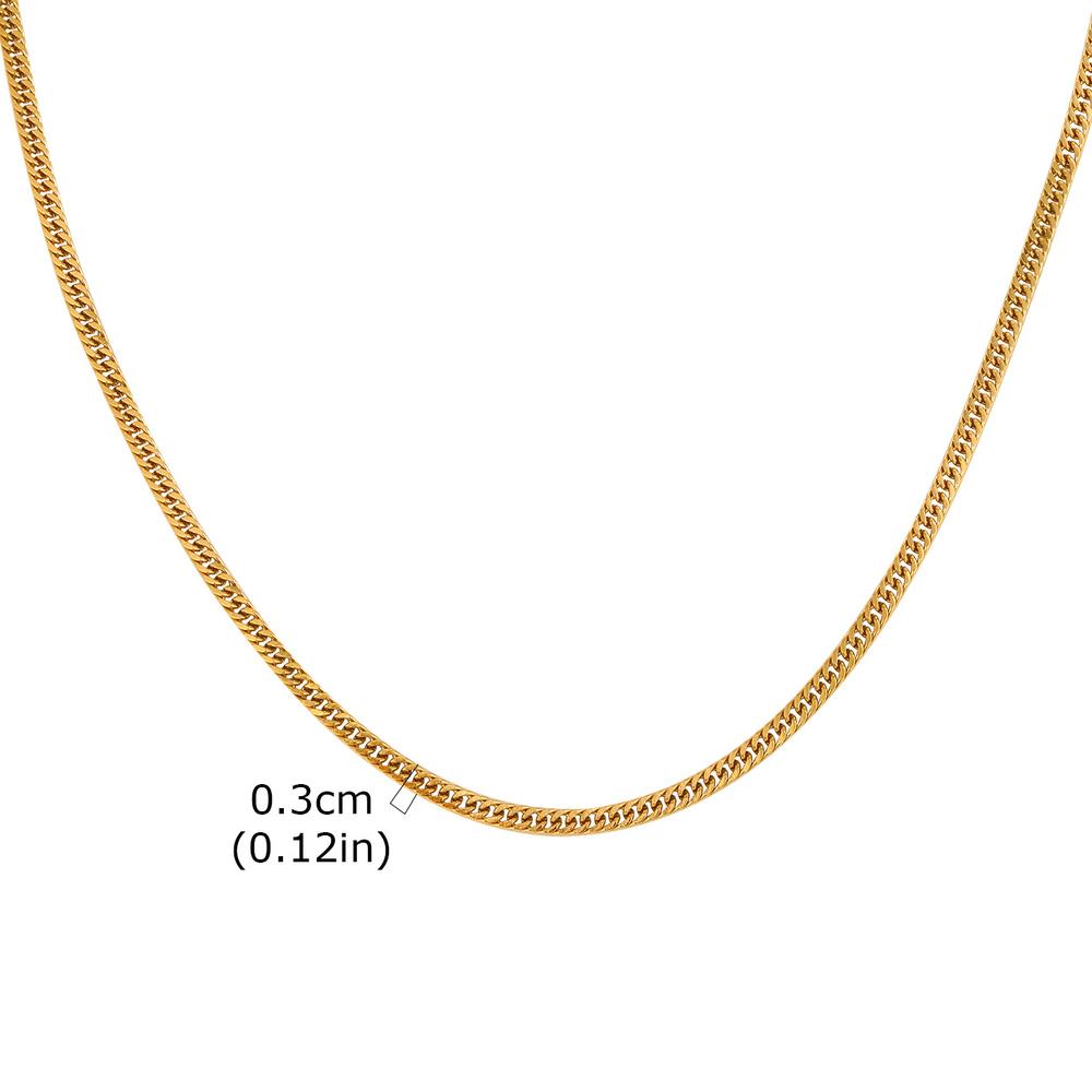 Vnox 3/5/7/9mm dikke Cubaanse schakelkettingen voor mannen en vrouwen, eenvoudige Miami schakelketting, waterdichte roestvrijstalen unisex ketting