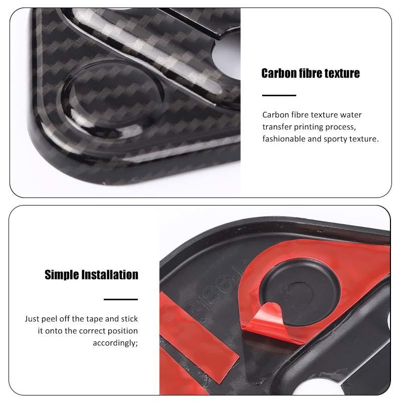 Car Decoration Accessories Door Lock Buckle Cover  For Suzuki Jimny 2019 Up 4-door Version ABS Plastic 