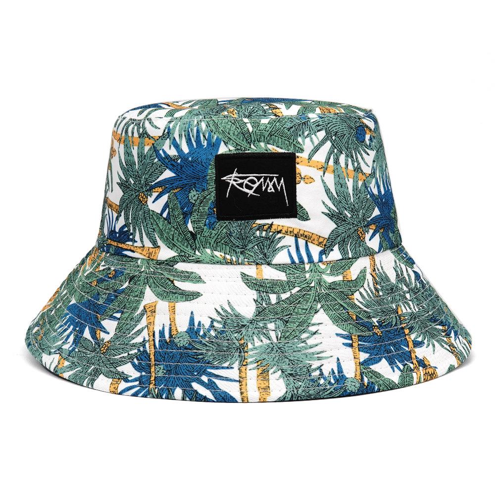 Reversible Print Fisherman Hat Spring/Summer Unisex Fashion Outdoor Bucket Bat Decoration Sunshade Cap For Men Women