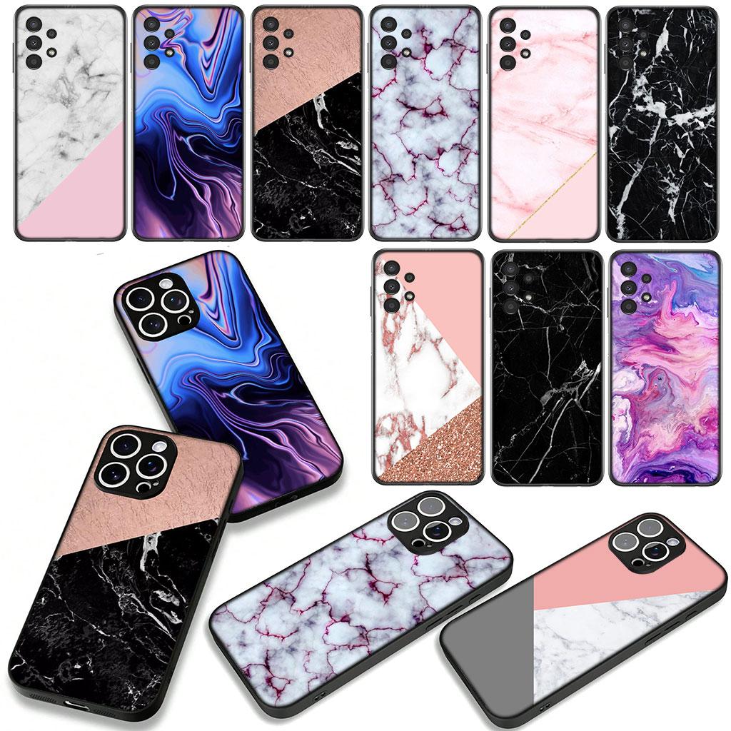 for Motorola Moto G54 G05 G24 G45 G55 G75 G85 G15 G57 G86 Power Edge 50 30 Ultra Fusion neo Pro Case Printing Marble Wallpaper