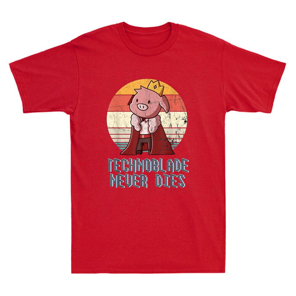 Technoblade Pig Never Dies Shirt Technoblade 1999-2022 Vintage Men s T-Shirt Tee Unisex T-Shirt S