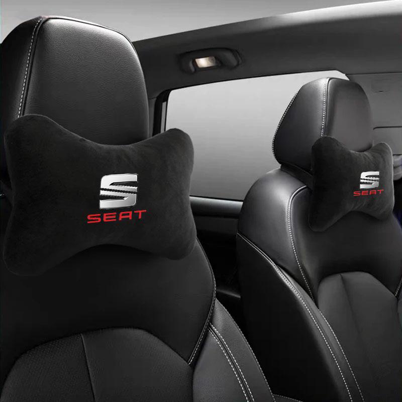 Car Headrest Rest Neck Pillow Cushion Seat Belt Shoulder Pad for Seat Leon Cupra Ateca Ibiza Arona Tarraco Alhambra Accessories
