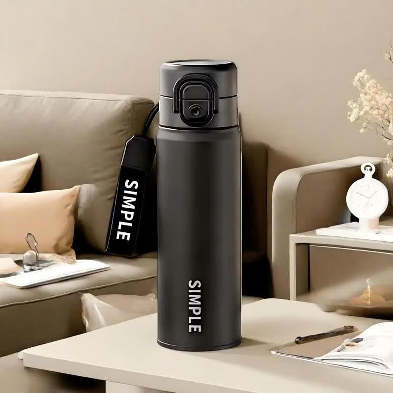 LINGCHEN Portable Insulated Stainless Steel Coffee Mug