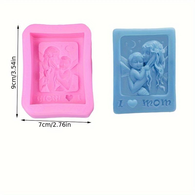

1 Pc Mother Holding Baby Love Mom Craft Silicone Soap Mold, Ideal for DIY Projects, Cake Baking, and Mother s Day Gifts
