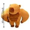Stuffed Muscle Capybara Plushies Toy PP Cotton Plushies Capybara Stuffed Toy  Birthday Gifts