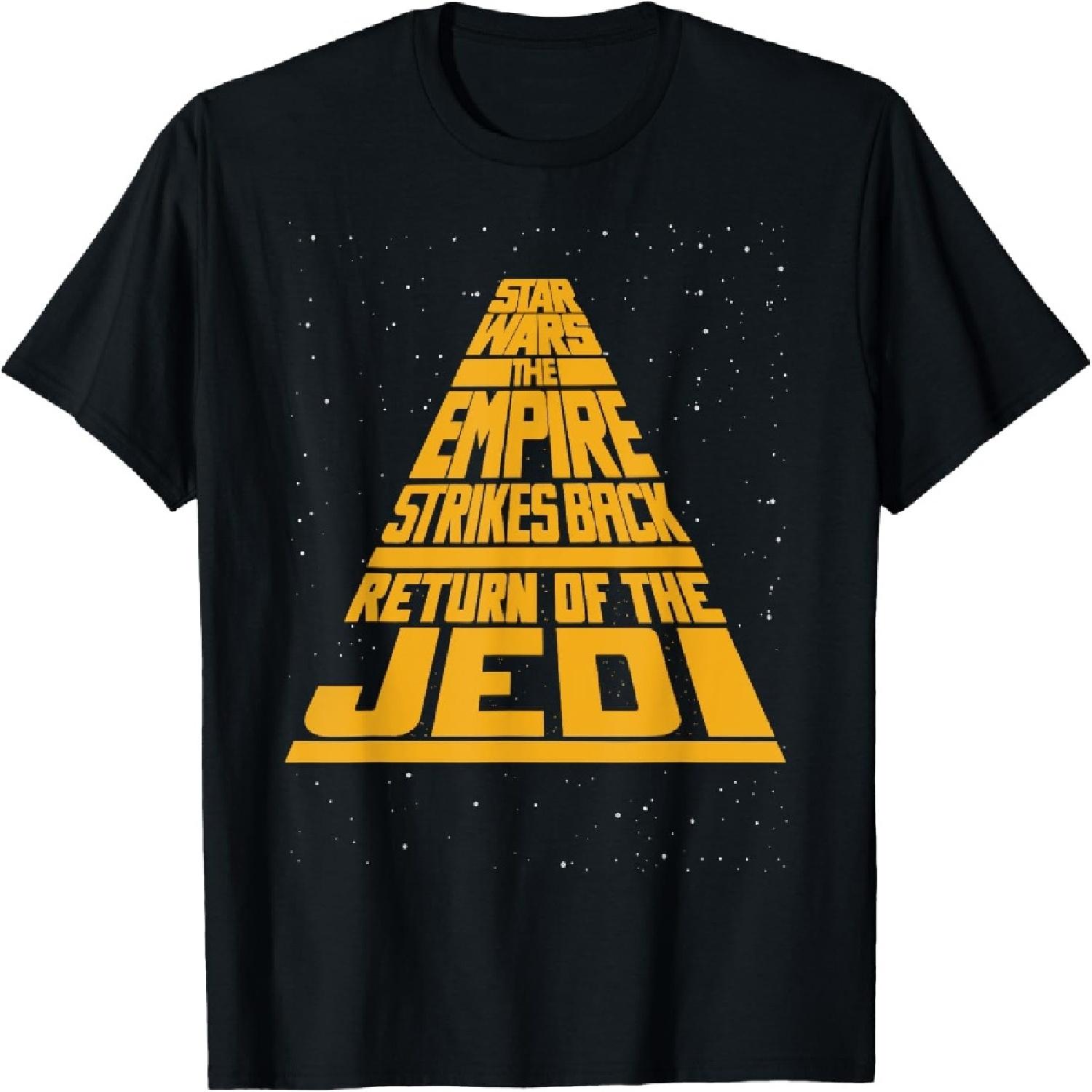 Звездные войны Оригинальная трилогия Титры Фильма Футболка Футболка S