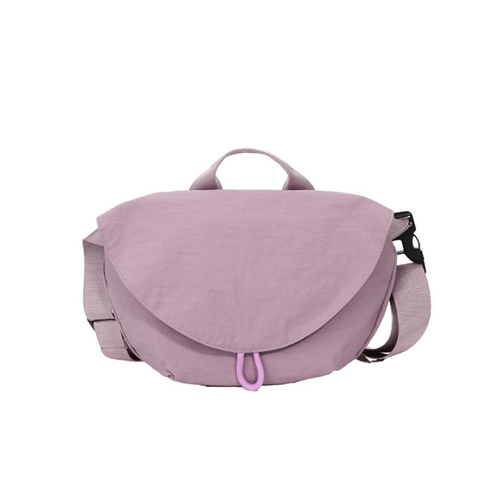 

All-match Dumplings Crossbody Bags Causal Cycling Waist Bag Simple Sports Shoulder Bag Outdoor фиолетовый