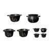 Mini Witch Cauldron Set Halloween Candy Bowl Candy Holder Plastic Measuring Cup Retro Pharmacist Atmosphere Trick or Treat Supplies