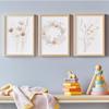 Set di Quadri da Parete in Tela Floreale Acquarello Boho, Stampe Ghirlanda Botanica, Decorazioni per Casa Minimaliste per Nursery Soggiorno Camera da Letto, Regali