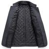 Men's Stand-up Collar with Cotton Woolen Coat Men's Business Wool Coat Non-ironing Fashion Woolen Men's Coat