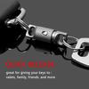 1pc Titanium Alloy Keychain with Lock Position Universal Buckle Car Key Quick Release Mini Universal Swivel Ring Buckle for Men and Women