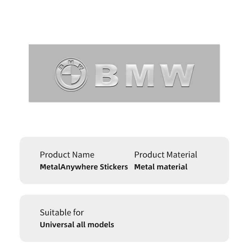 2025 Gorące Naklejki z Logo Samochodu 3D Metalowe Litery Naklejki Samochodowe Dekoracja Wnętrza Do BMW X3 X5 M5 M3 E46 E90 E60 F10 E39 F30 E36 G30