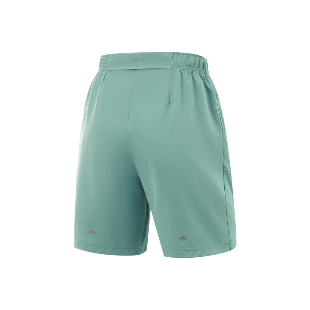 Li Ning Running Series Comfortable Casual Simple Versatile Quick-Dry Lace-Up Five-Point Sports Shorts Men Shorts Misty-Green AKSV089-3