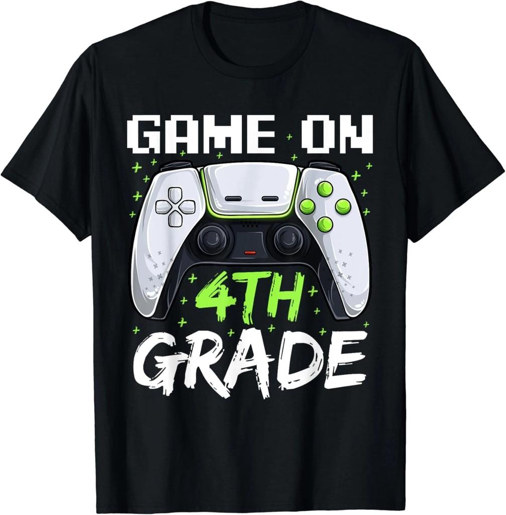 Game On 4th Grade Shirt_ Funny Back To School Gamer Boys Gift Unisex T-Shirt