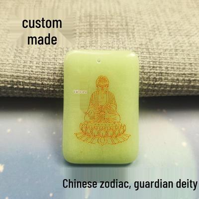 Customized Luminous Zodiac Guardian Amulet Necklace - Unisex Temple Pendant