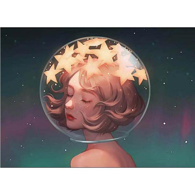 Full 5D Diamond Painting Beautiful Girl DIY Diamond Embroidery Diamond Mosaic Cross Stitch Kits Home Decor Gift