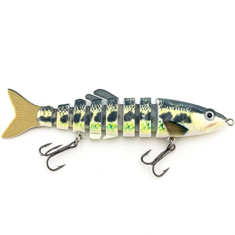 8-Section Lure Biomimetic Segmented Bait Submerged In Water For Long-Distance Freshwater Sea Fishing, Including Perch Fishing Gear