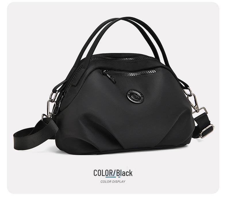 Женская сумка-тоут из ткани Оксфорд 2025: Модная, Легкая, Многокарманная, Одноплечевая и Сумка через плечо чёрный