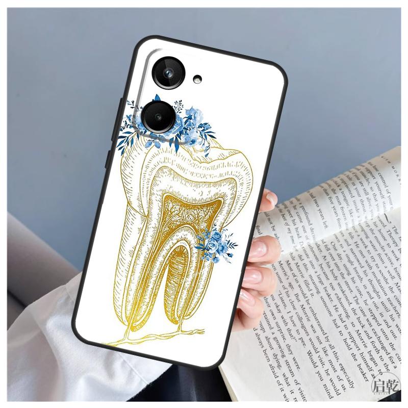 Human Tooth Anatomy For Realme C71 C55 C75 C67 C63 C51 C61 C53 C35 C65 11 12 13 14 15 Pro Plus GT6 GT7 Pro Case