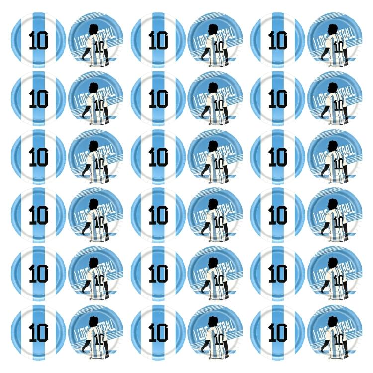 

50Pcs 9Inch Soccer Themed Paper Plates Argentina Football Dishware Soccer Party Tableware Supplies for Football Event 1