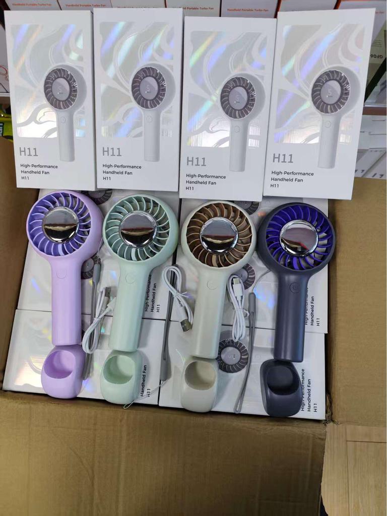 Five-Speed Portable High-Power Handheld & Desktop Fan with Display Screen
