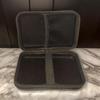EVA Bag with Mesh Pocket Handheld Game Console Black Carrying Case Scratchproof Case Shockproof Storage Box for RG34XX