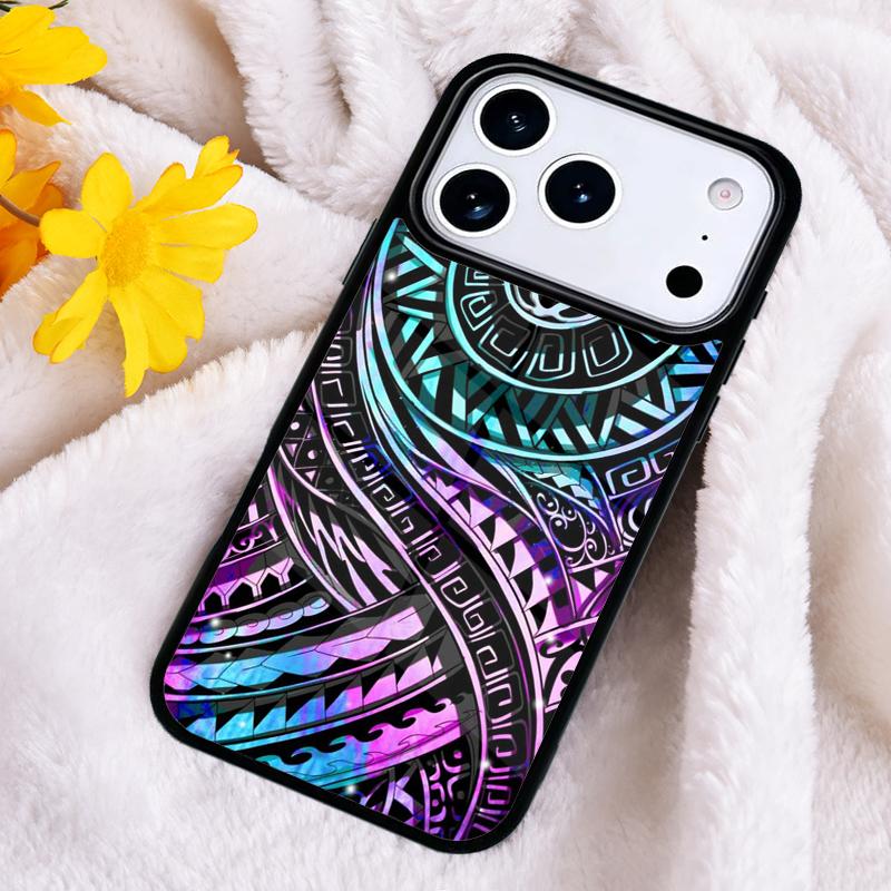 

Polynesian Maori tribal samoan tattoo cell Phone Case For iPhone 17 16 Pro Max 15 14 Pro 11 12 13 XR XS 6 7 8 Plus Cover iPhone 16 Plus