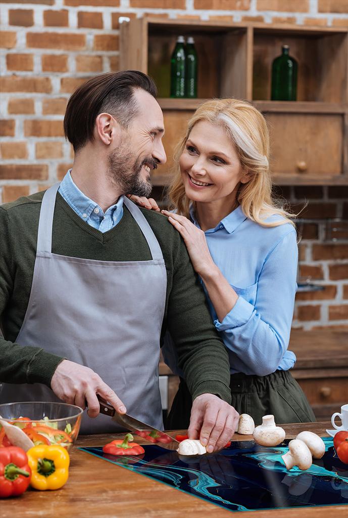 SZKLANA PŁYTA OCHRONNA NA KUCHENKĘ 70x52 MARMUR