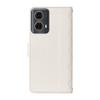 For Motorola Edge 50 Fusion 5G Case Wallet Rhombus Leather Phone Cover with Shoulder Strap,Wrist Strap