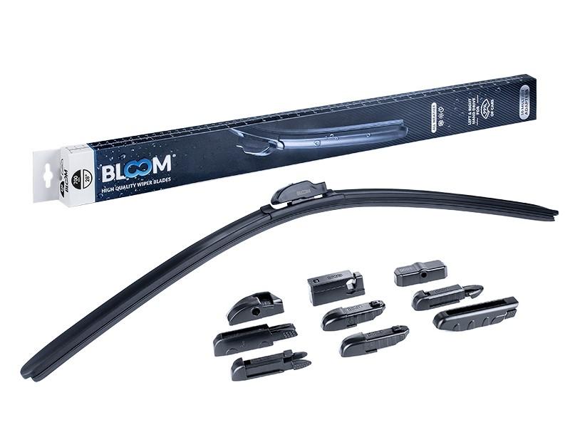 Pióro wycieraczki BLOOM M10 700 mm / 28" bezszkieletowe, 10 adapterów
