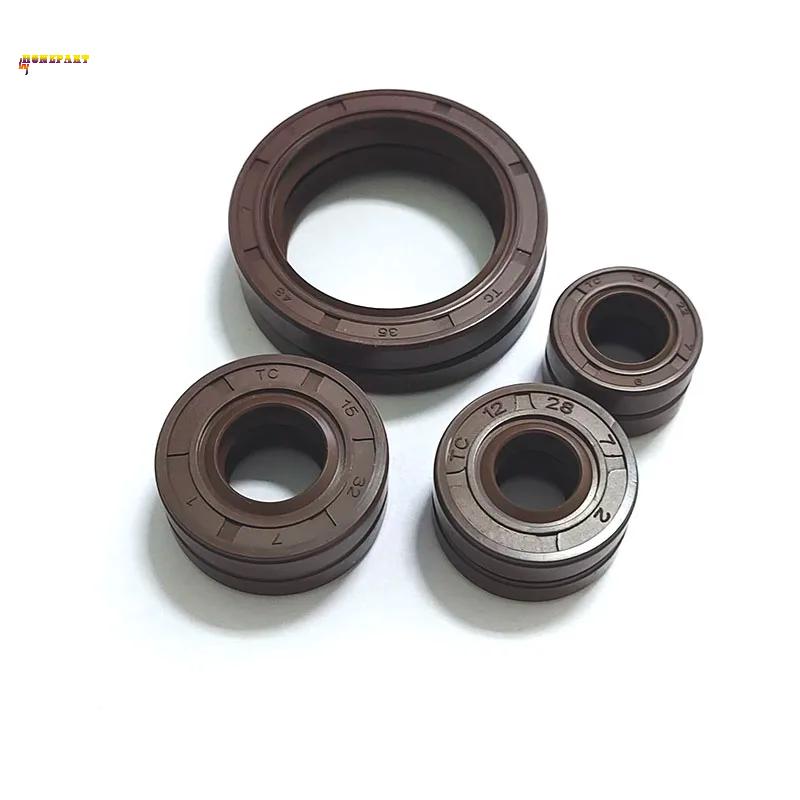 Скелетное маслосъемное кольцо вала из FKM TC-16*24*24*26*28*30*32*35*40*4/5/7/8/10 Покрытое Двухгубчатое С Пружиной
