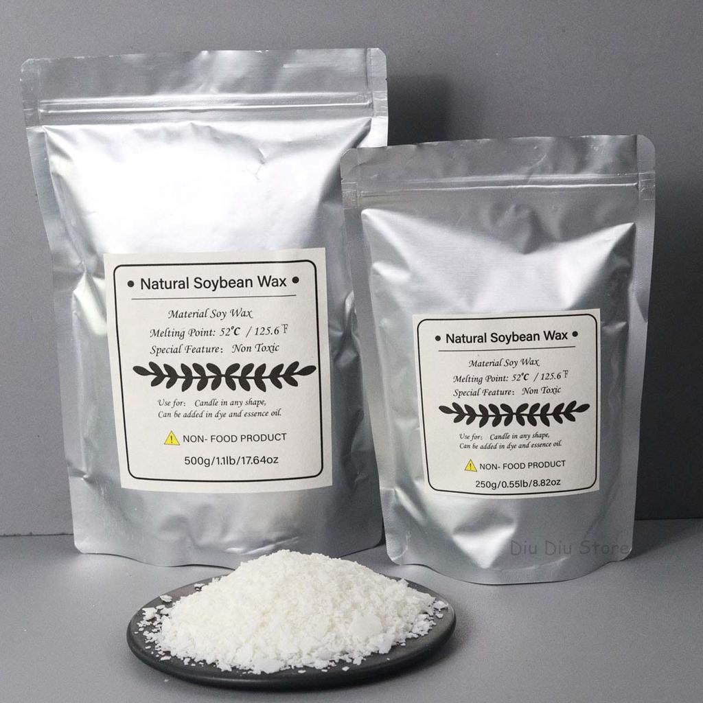 100/250/500/1000g Natural Soy Wax Flake DIY Handmade Candles Crafts Additive-Free Scented Candle Raw Material Making Kit