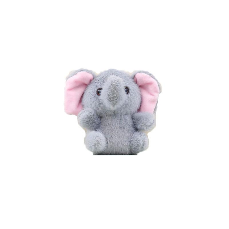 Plysjelefant Søtt Nøkkelring Mykt Leketøy For Vesker Tilgjengelig I Grå Rosa Og Blå Farger