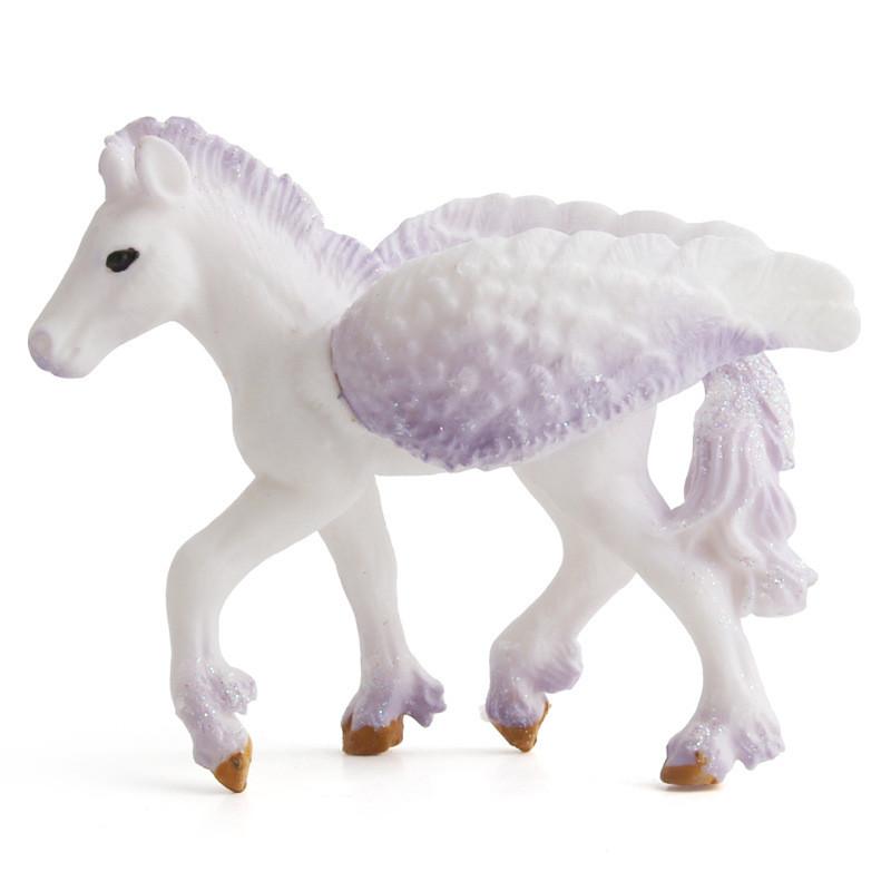 Realistic Pvc Unicorn Model Exquisite European Mythological White Horse Figurine