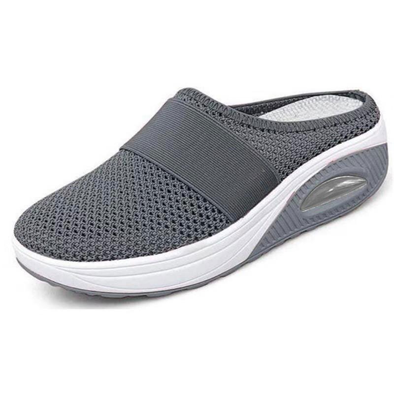 Chinelos de cunha femininos chinelos premium vintage antiderrapante casual plataforma feminina sapatos retro plus size sandálias ortopédicas para diabéticos