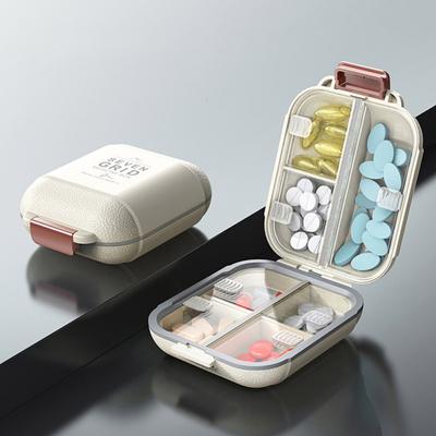 Yousheng Pillenspender Aufbewahrungsbox Große Kapazität Mehrere Fächer Kleine Medikamententrennwand Tragbare versiegelte Box