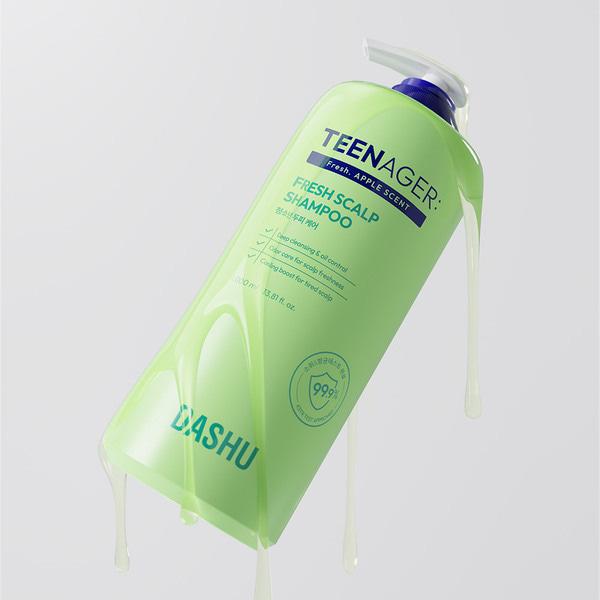 DASHU Shampooing Quotidien pour Adolescents Cuir Chevelu Frais 1000ml