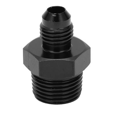 Fuel Line Straight Adapter 4 AN To 3 8 NPT Fluid Hose Fitting 6061‑T6 Aluminum Black Anodized