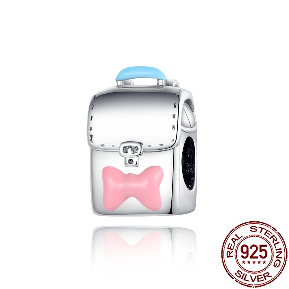 New Charms Copper Airplane Globe Suitcase Air Balloon Travel Beads Fit Original Bracelet Necklace Diy Jewelry