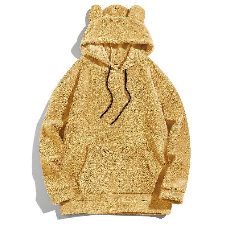 Autumn And Winter Plus Size Hooded Men'S Casual, Personalized And Fashionable Hoodie, Coral Fleece Jacket For Men