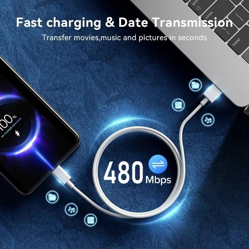 6A 67W Fast USB Charger for Xiaomi 10 11 12 Lite 13T 14 Redmi Note 10S 11S 11T 12 13 Pro POCO Turbo Charge Type C Charging Cable