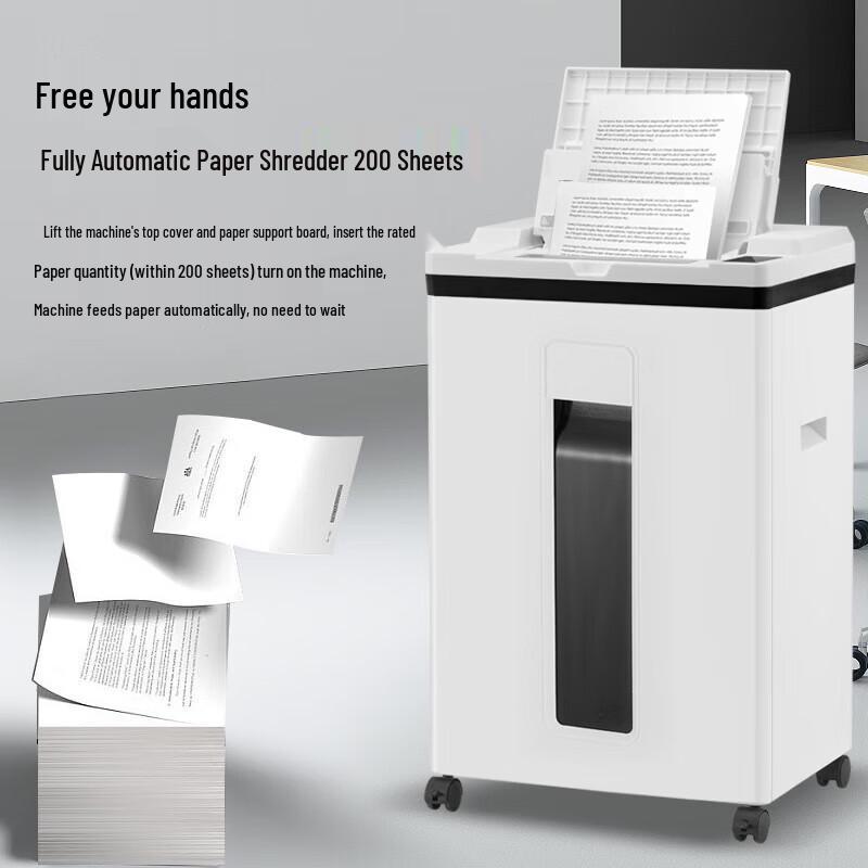 Kemi A9200 200-Sheet Auto-Feed Level P-5 Micro-Cut Shredder