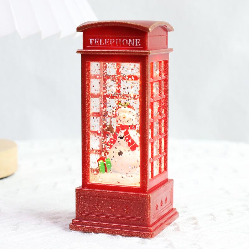 Christmas Santa Claus Crystal Lantern & Ornament