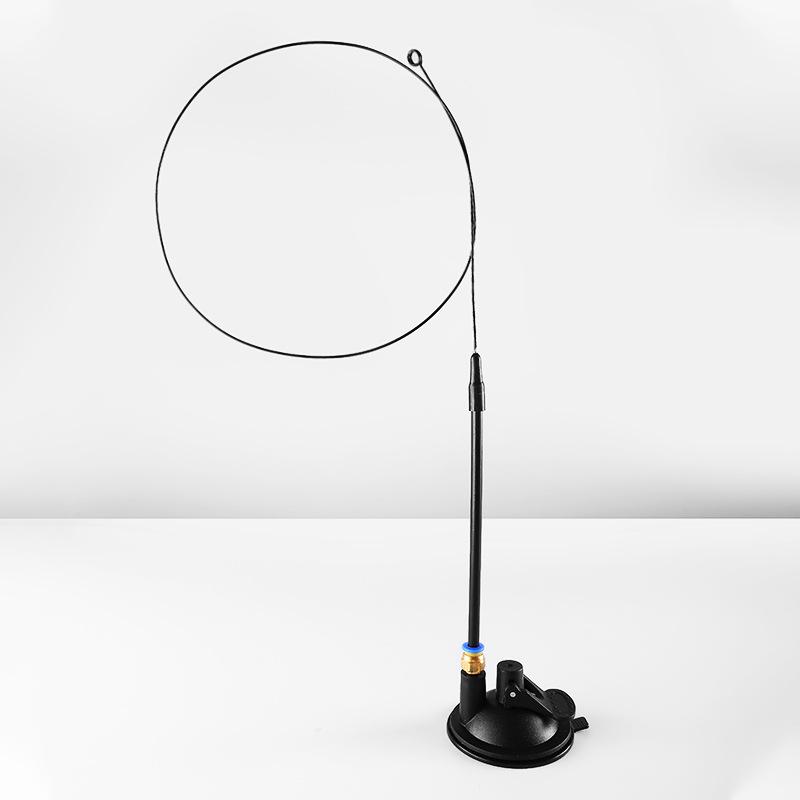 Cross-Border Suction Cup Cat Teaser Stick with Feather Attachment