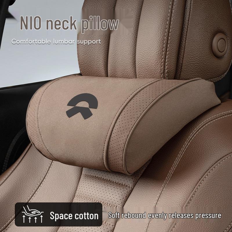 Nio ET5/ES6/ES8/EC6/ES7 Compatible Neck & Lumbar Support Pillow for All-Season Car Seat Comfort