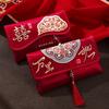 Embroidery Chinese Wedding Red Envelope Brocade Cloth Tassel Gift Bag  Spring Festival