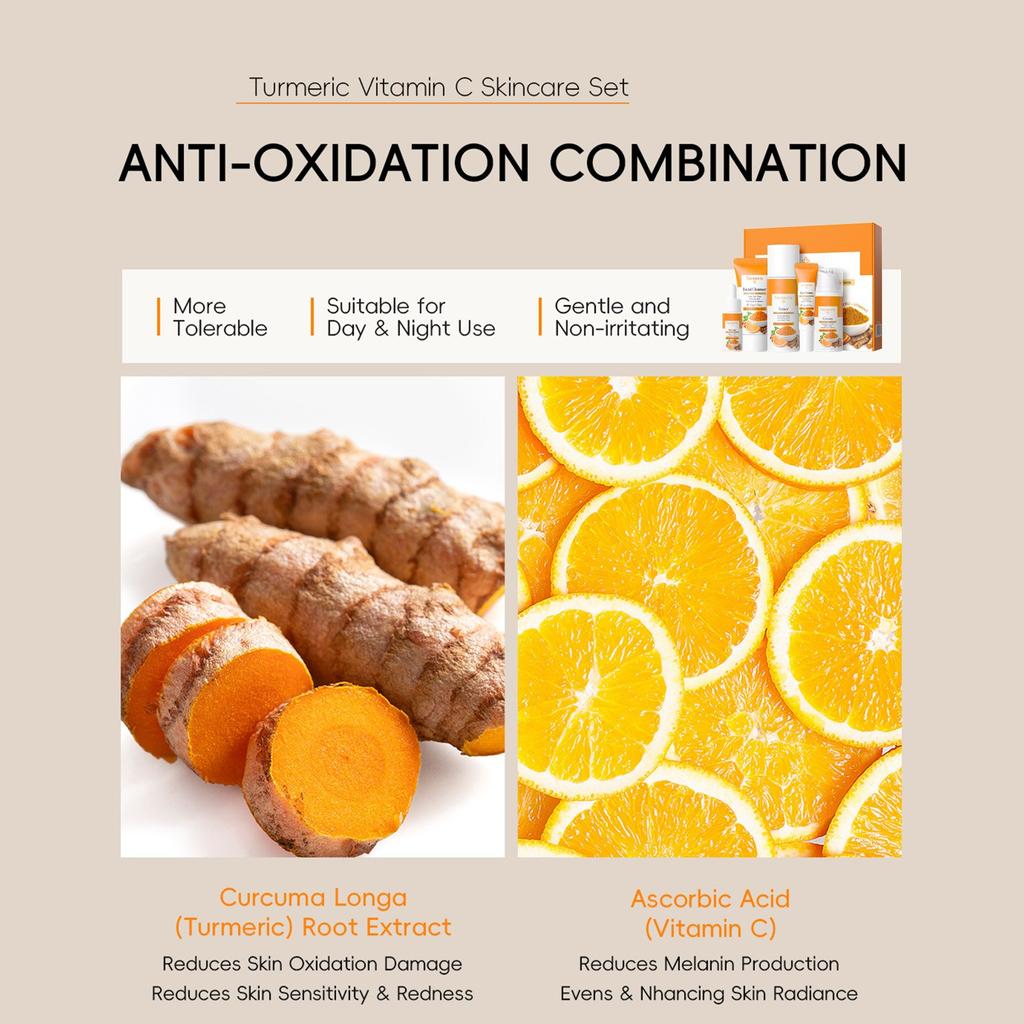 Skin Care Set Brightening Acne Reduction Skin Care Refreshing Water Lotion, Moisturizing Serum, Moisturizing Eye Cream,117ML