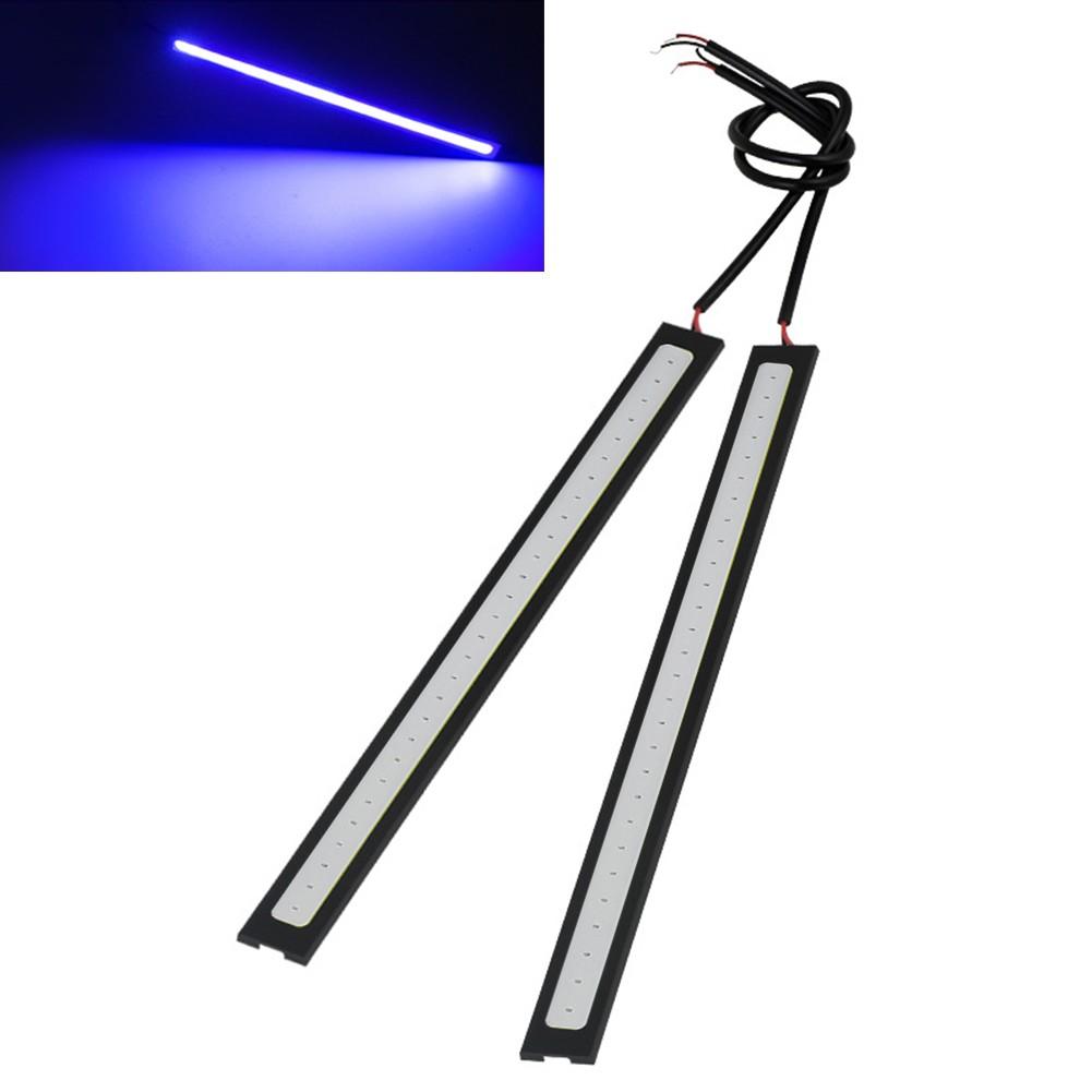 

Красный свет 12В 17см Суперяркие светодиодные автомобильные COB-фонари для ДХО, противотуманного света, вождения синий