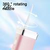 Orthodontic Tip for Braces Cordless Water Flosser 3 Modes 4 Jet Tips 180ml Tank Portable Tongue Cleaning Tool Dental Oral Irrigator Retractable